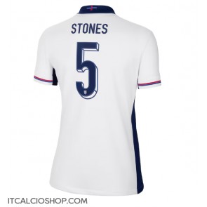 Inghilterra John Stones #5 Prima Maglia Femmina Europei 2024 Manica Corta